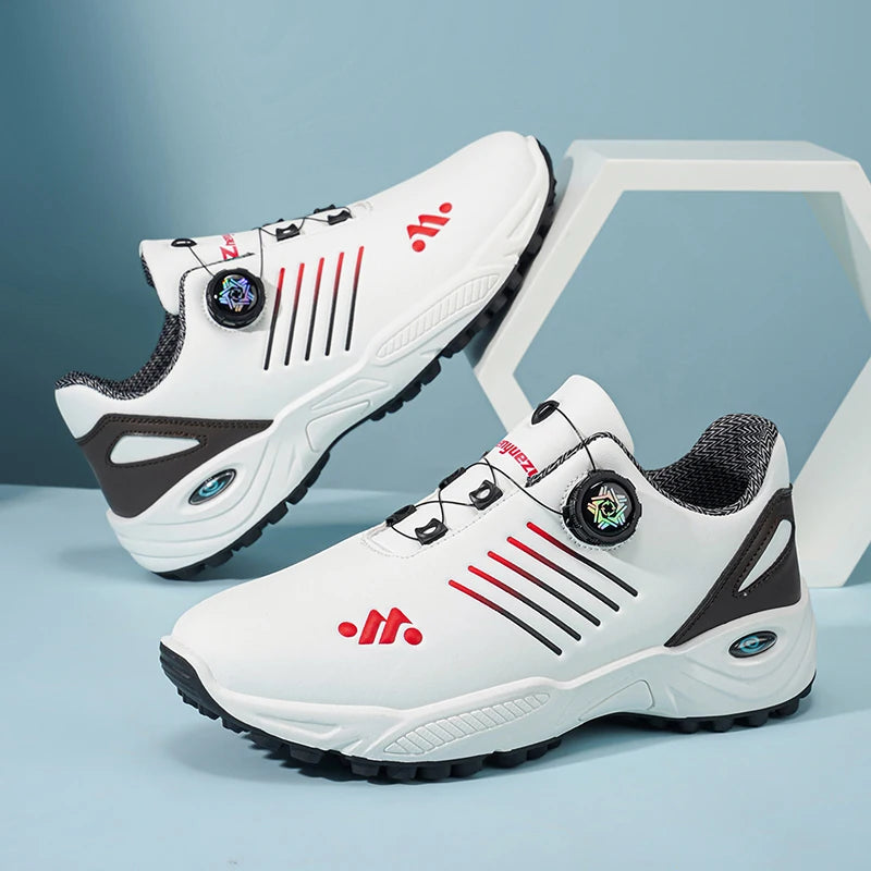 A Pair of Men's Fashionable, Versatile, Breathable, Comfortable, Soft-Soled, Lightweight Golf Shoes