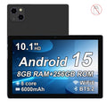 10.1" HD Tablet Android15 Octa Core 8GB+256GB 1280*800 IPS 6000mAh WiFi BT5.2 Dual Camera Gaming Learning Tablet