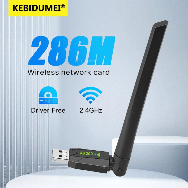 900Mbps USB WiFi6 Bluetooth 5.4 Adapter 5dBi Antenna Network Card 2in1 Dongle 2.4G&5GHz Wlan Signal - Visuel 7 | SAMAG