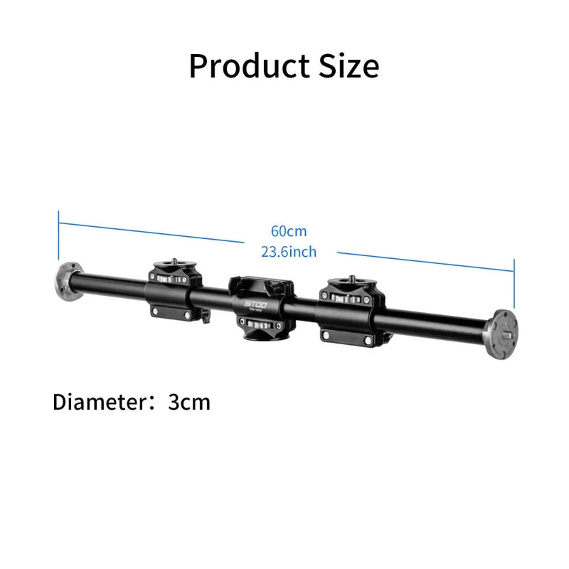 Selens Multi Angle Horizontal Tripod Extension Boom Arm Aluminum Alloy Photography Tripod Photo Studio Kits Photography Props