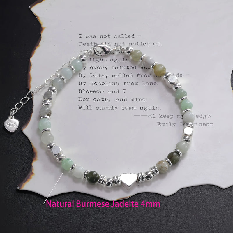 VENTFILLE 925 Sterling Silver Zircon Love Heart Bracelet For Women Bowknot Stars Bead Snake Bone Chain - Visuel 29 | SAMAG
