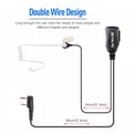 Retevis EAK001 Walkie Talkie Headset 10/20Pcs 2Pin Acoustic Tube Two-way Radio Earphone for Baofeng UV 5R RT622
