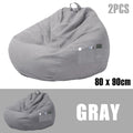 1/2Pcs Lazy Sofa Cover Soft Comfortable Sofa Chair Decorative Breathable Chair Sofa Cover with 3 Side Pocket for Furniture Decor