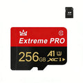 High-Speed V30 A2 4K SD Card 512GB 256GB 128GB Memory Card 64GB Micro TF SD Adapter for Xiaomi Smartphone/Tablet/PC Cross-Use