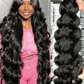 20 30 32 Inch Body Wave Double Weft Human Hair Bundles Remy Hair Extensions Unprocessed Brazilian Hair 1 3 4 Weave Natural Color