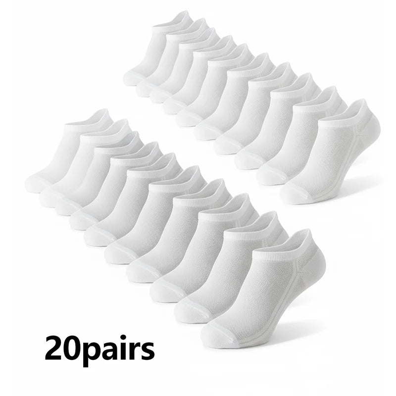Pairs Men's Ankle Socks, Breathable Mesh Sports Casual | SAMAG