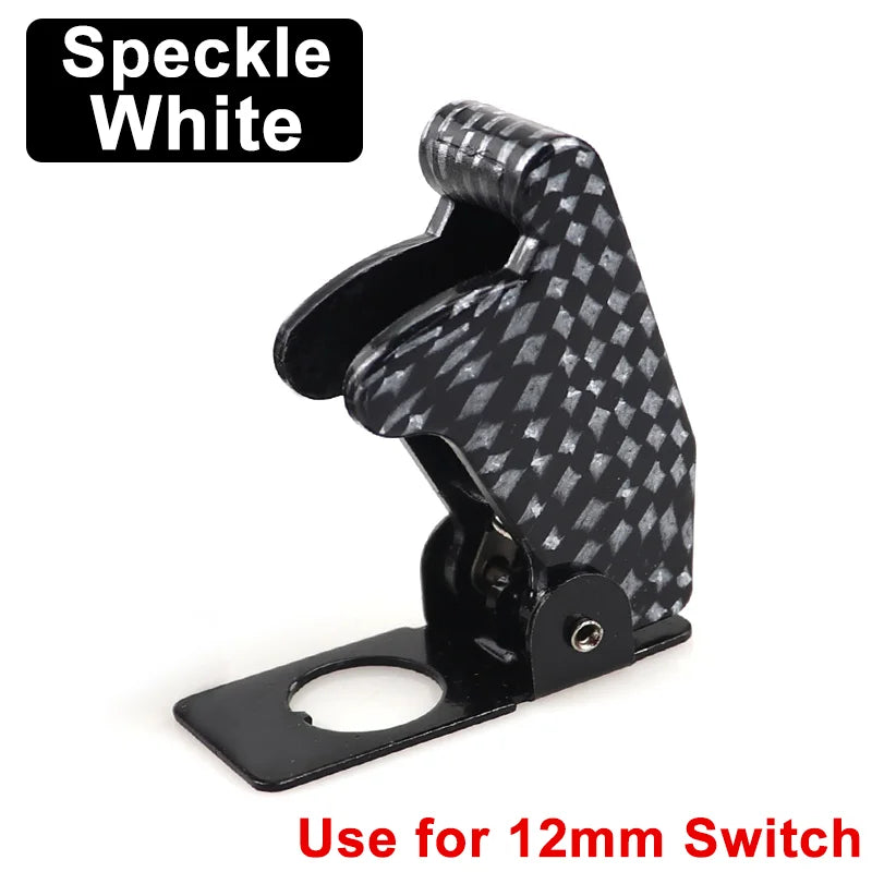 Auto Car Boat Truck Illuminated Led Toggle Switch ON OFF With Safety Aircraft Flip Up Cover Guard 12V20A Transparent