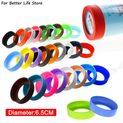 6.5CM 28 Solid Color 13.5G Silicone Cup Bottom Cover | SAMAG