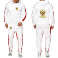 Russia Badge Gold Eagle Men's New Sport Wear Hoodie Solid Color Long Sleeve Tracksuit+Casual Sweatpants Suit - View 5 | SAMAG