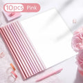 10pcs Transparent File Document Thicken Draw Rod A4 Folder Test Paper Storage Bag Clip Office Folder Organizer Office Supplies