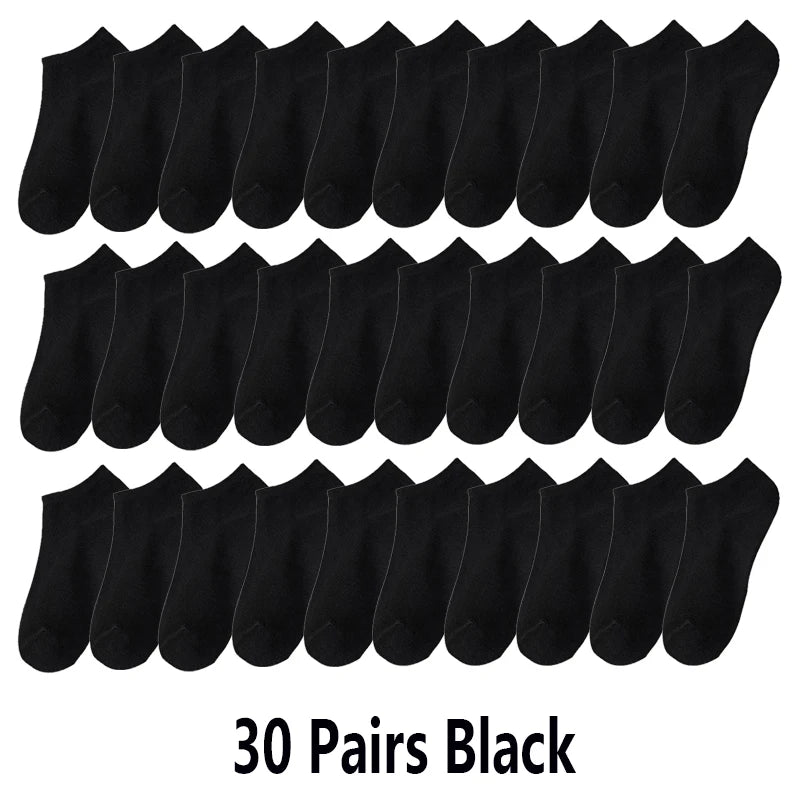 10/20/30 Pairs Unisex Comfort-Fit Ankle Socks Men Women | SAMAG