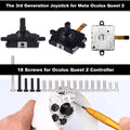 Joystick Replacement Thumbstick for Oculus Quest 2 Controller 3D Analog Joysticks T5 Screwdrivers Repair Kit Accessories