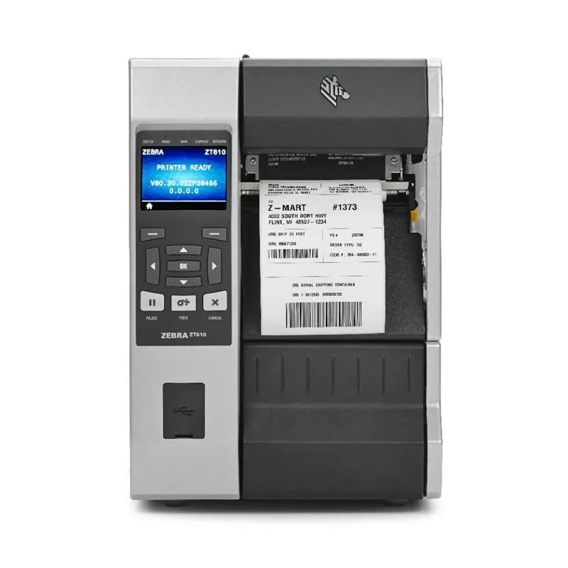 Zebra ZT610 203dpi Thermal Transfer and Direct Thermal Industrial Barcode desktop Printer