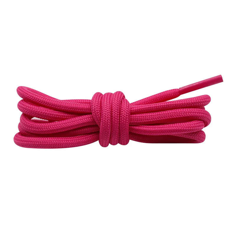 Coolstring Extra Long 5mm Round Shoelaces Sports Laces Colorful Pink Shoestrings Ropes for 350 High Boots 700 Roller Skates