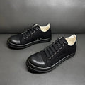 Classic Men's And Women's Low Top Casual Sneakers White Beige Canvas Thick Sole Lace-Up Luxury Flat Shoe