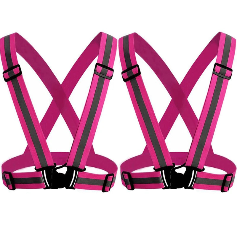 Unisex Night Running Suspender Reflective Suspenders For Men Women Colorful Adjustable Luminous Wide Braces Youth Sport Belt