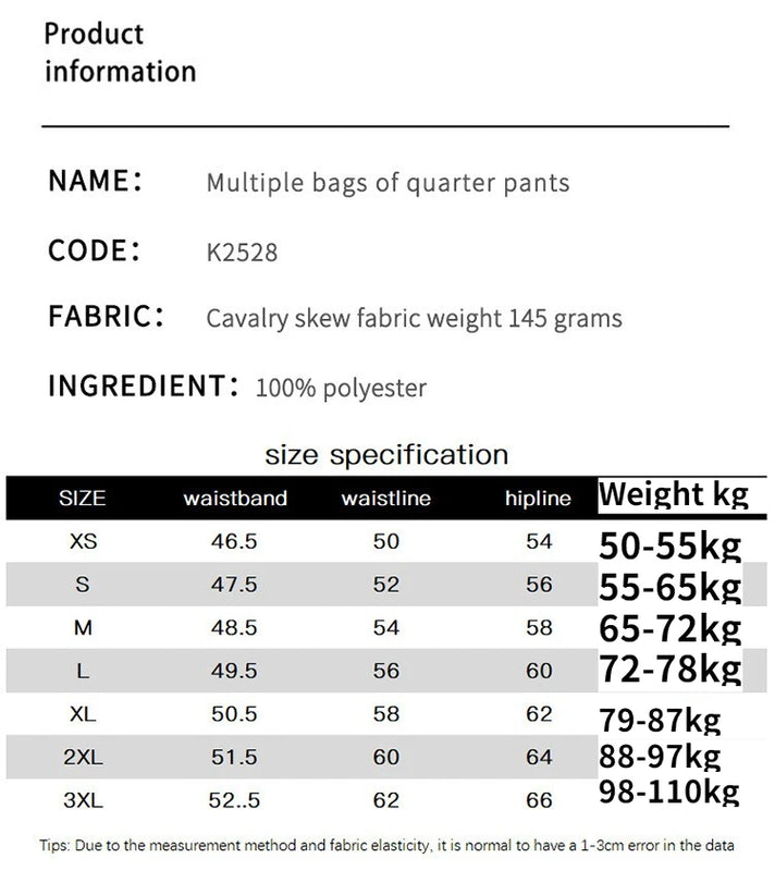 Summer Five-piece Workwear Casual Shorts for Men - Loose | SAMAG
