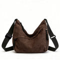 Retro Large Capacity Hobo Bag for Women Casual Soft Shoulder Bag Minimalist Underarm Handbag Adjustable Strap Commuter Tote