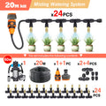 30-5M Garden Adjustable Brass Nozzle Misting Watering System 45/60/80/100W Self-Priming Pump Automatic Cool Irrigation Equipment