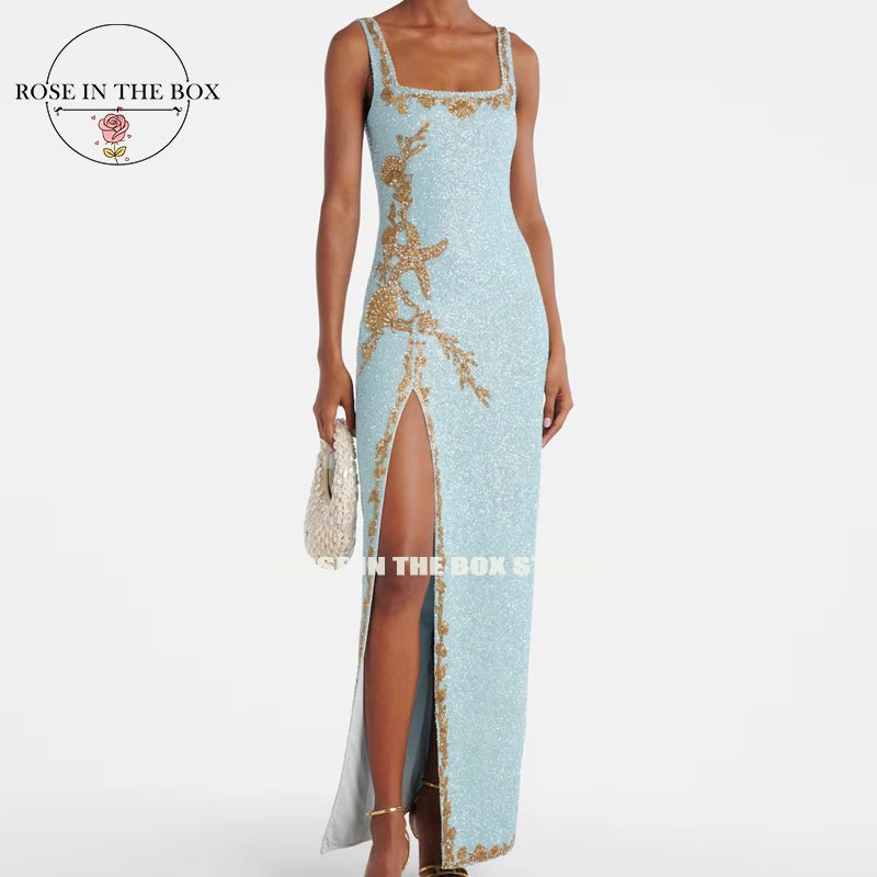 ROSEINTHEBOX Customized Mermaid Long Beaded Evening | SAMAG