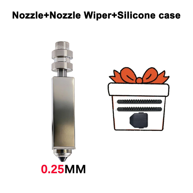 For Anycubic Kobra X Nozzle KX Bimetal 0.25/0.6/0.8/0.4mm - Visuel 8 | SAMAG