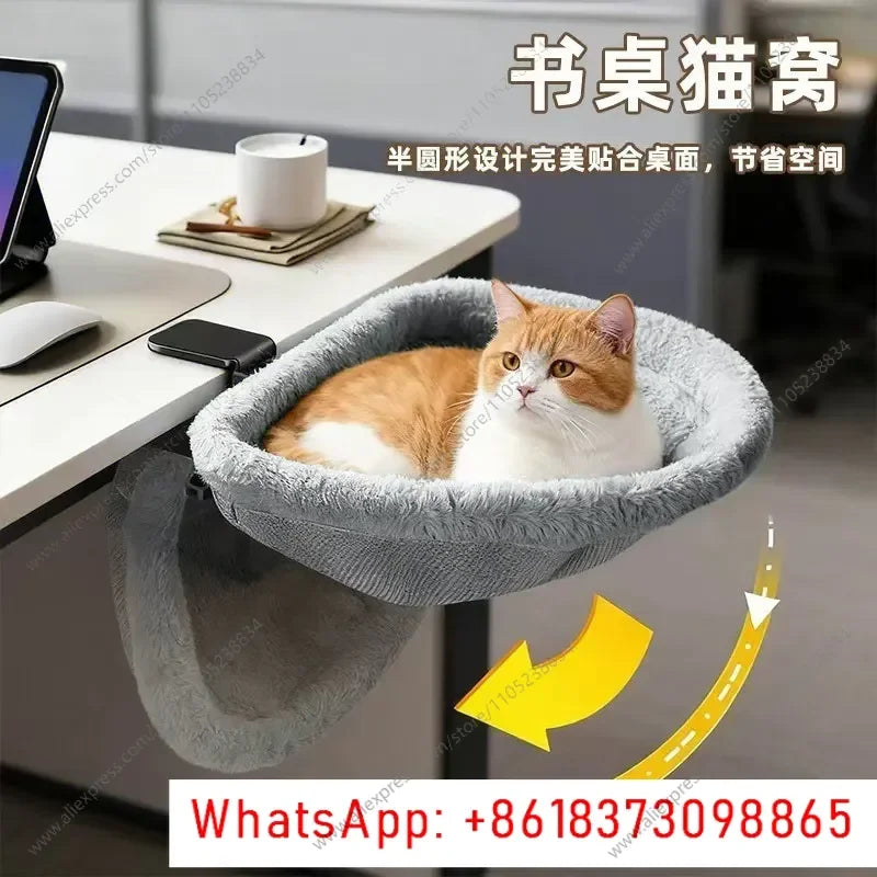 Pet nest cat table bed table nest cat bed round table cat bed hammock desk nest folding computer