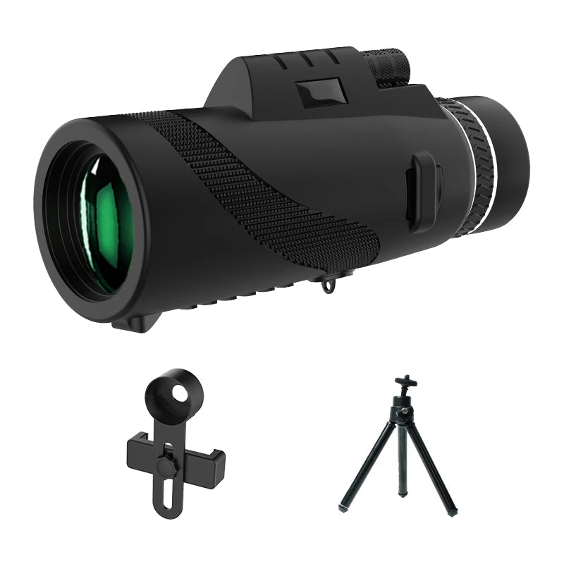 Telescope 10X42 Monocular Powerful for Long-distance Observation with HD Field of View suitable for Outdoor Camping Hunting
