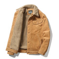 Winter Classic Corduroy Men's Cotton-Padded Clothes Standing Collar Casual Loose Coat Warm Cotton-Padded Jacket