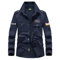 Men's Spring Cotton Casual Shirt Military Tooling | SAMAG