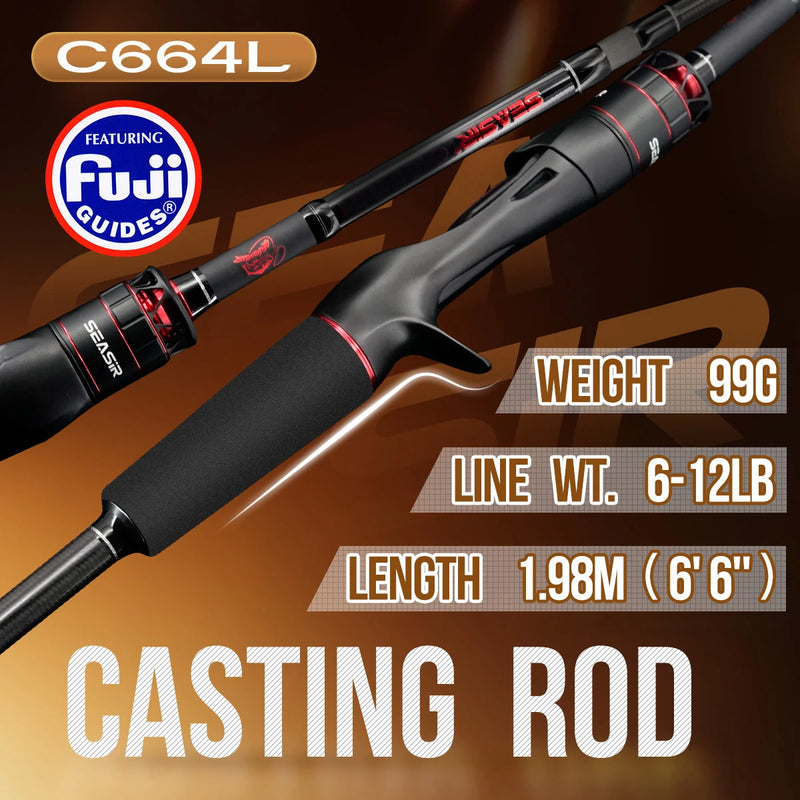 Seasir Salminus XF M/MH Spining&Casting Fishing Rod FUJI | SAMAG