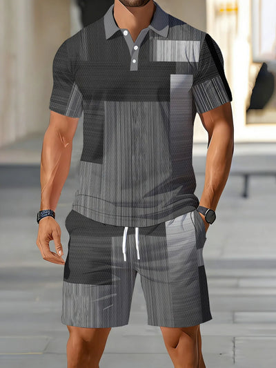 Summer New Men's Polo Shirt Set - Street Casual Fashion | SAMAG