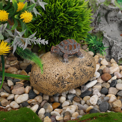 Resin Key Box Realistic Stone Outdoor Hider Concealed Garden Turtle Storage Fake Rock Security Statues | SAMAG