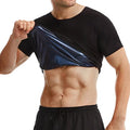 Men Sweat Sauna T-shirt Waist Trainer Suits Body Shaper Weight Loss Corset Underwear Belly Control Fitness Fat Burning Shapewear