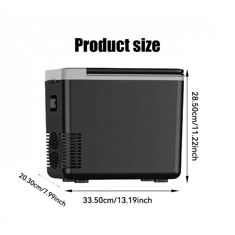 220V Home Refrigerator 12V Car Refrigerator Freezer Heater 10L Mini Auto Freezer Cooler & Warmer Electric Fridge Portable Icebox
