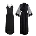 Women Satin Lace Intimate Sleepwear Set Nightgown Sexy | SAMAG