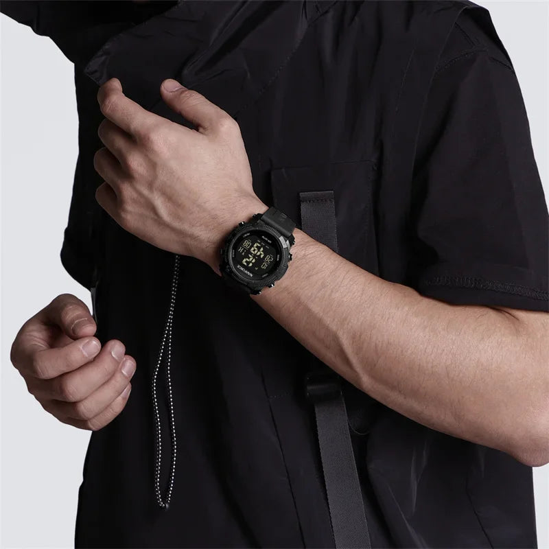 NAVIFORCE Watches For Men LCD Digital Fashion Casual Date and Week Alarm Display 3ATM Waterproof Silicone Strap Electronic Clock
