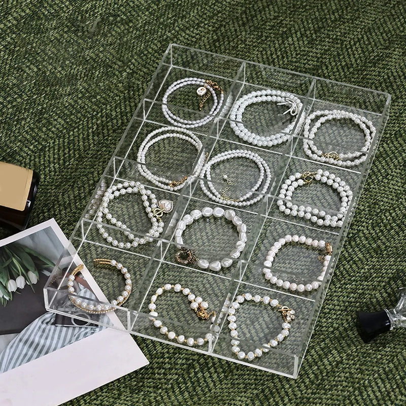 Transparent plastic jewelry storage box, tray, nail art, rings, necklaces and other boxes - Visuel 5 | SAMAG