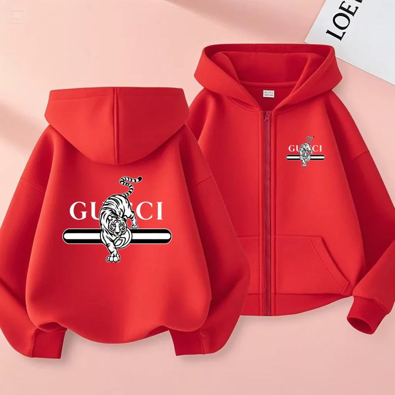 The Children's Zip - up Hooded Sweatshirt Jacke - View 15 | SAMAG