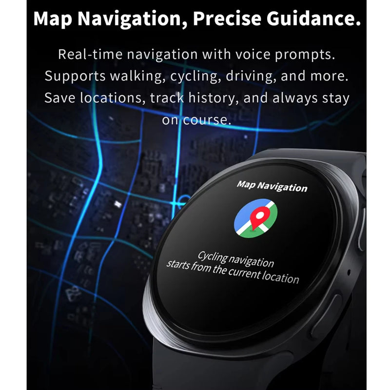 2026 Watch GPS Track Smart Watches For Men Women Sport Heart Rate Bluetooth Call NFC IP68 Waterproof Compass Smartwatch 8 Mini