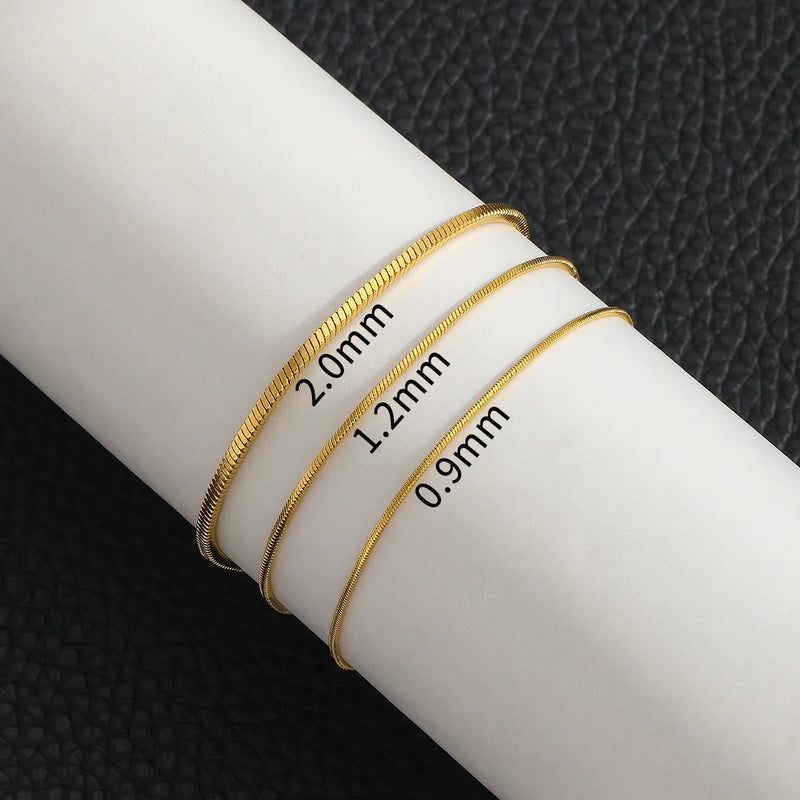 Hip Hop Stainless Steel Snake Bone Chain Bracelet Men Jewelry Trend Basic Chain Bracelet For Women Fashion Party Bracelet