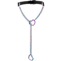 Heart Slip Chain Necklace Black leather Choker Collar For Women Goth Accessories  Punk Gothic Jewelry
