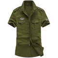 Men's Spring Cotton Casual Shirt Military Tooling | SAMAG