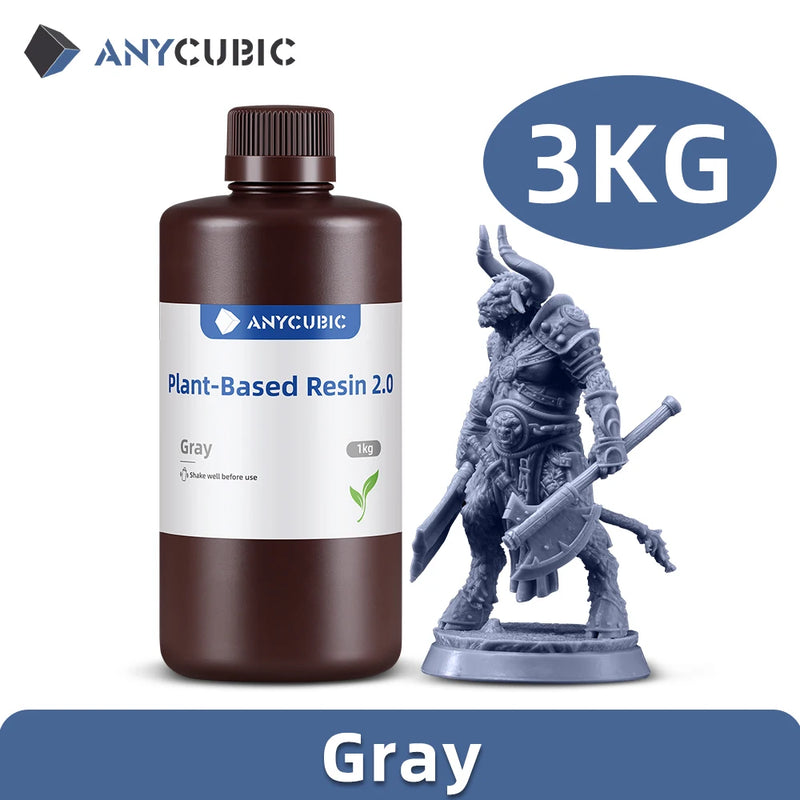 ANYCUBIC Standard Water wash resin/Tough Plant UV Resin For LCD 3D Printer 405nm Liquid Photopolymer Sensitive Resin 3D Printing