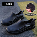 Simple Style Outdoor Work Commute Fishing Kitchen Non-Slip Waterproof Men's Flat-Soled High-Quality Rubber Boots Rain Boots