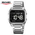 SKMEI 2478 Luxury Business Men's Digital Watch Waterproof Countdown Alarm Clock Stainless Steel Fashion Electronic Clock Reloj
