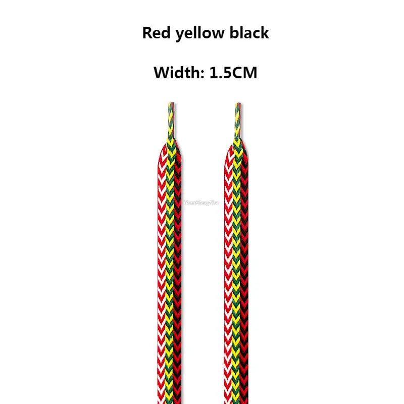 New Flat Shoelaces for Sneakers AF1 Shoe laces Width 1.5cm/2cm/3cm Shoelace luxury brand Laces Shoes 120/140/160cm Strings