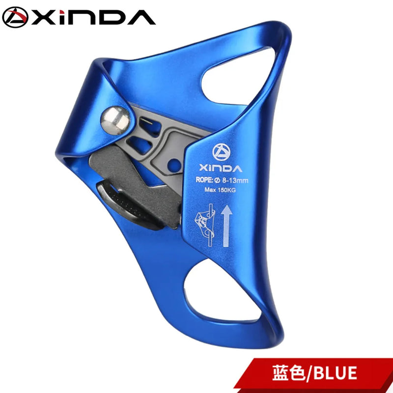 XINDA Outdoor Camping Rock Climbing Chest Ascender Safety Rope Ascending Anti Fall Off Survival Vertical Rope Climbing Equipment
