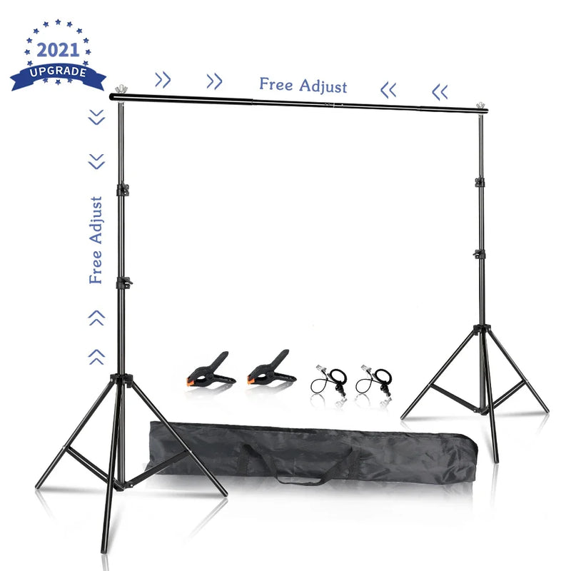 SH Photography Background Backdrop Stand Support Picture Canvas Frame System Kit With Carry Case For Muslin Photo Video Studio