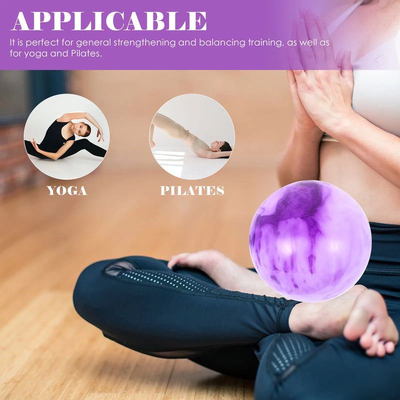 Small Pilates Ball High Pressure PVC Core Strengthening Yoga Exercise Ball Balance Endurance Posture Conditioning Multi-Use