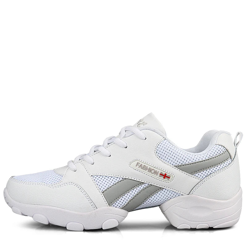 Men's Dance Sneakers Breathable Mesh Split Sole Modern Jazz Hip Hop Dance Shoes 602